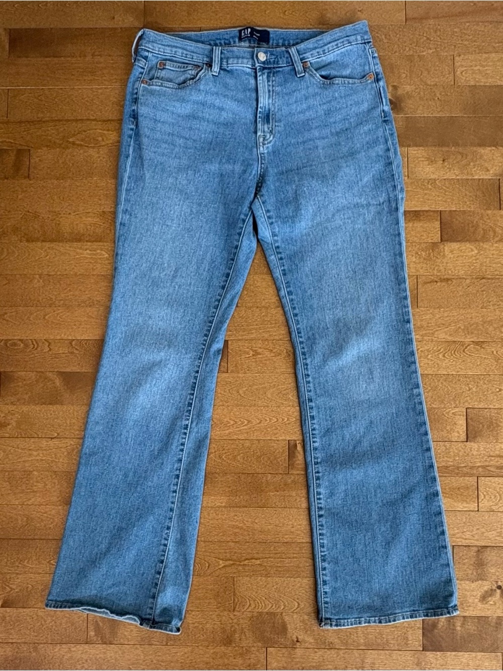 GAP Denim Mid Rise Bootcut Jeans Blue Wash Size 10 / 30R